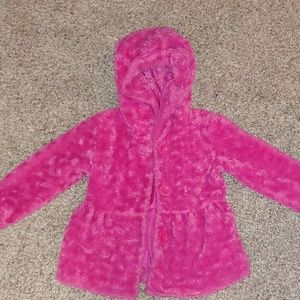 3t pink fuzzy jacket